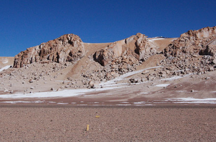 La Laguna Verde, ignimbritas.
