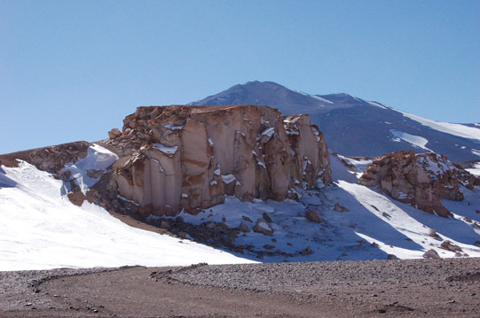 La Laguna Verde, ignimbritas.