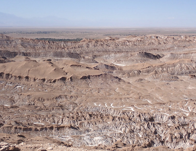 Valle de la Luna desde el Mirador de Kari, otra vista de la Formación San Pedro.