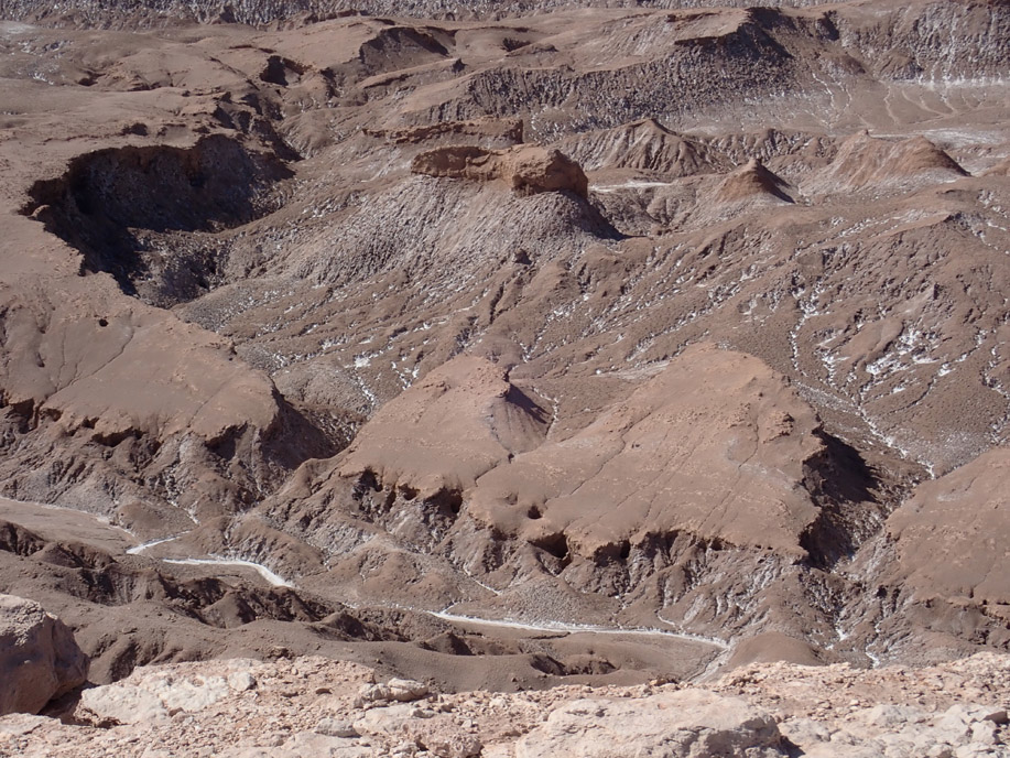 Valle de la Luna desde el Mirador de Kari, detalle de la anterior.